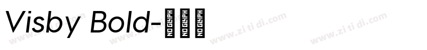 Visby Bold字体转换